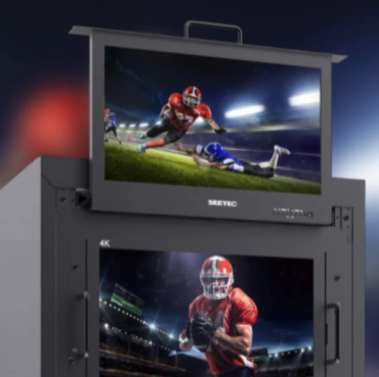 SEETEC SC173-9HD-56 17.3 Inch 1RU Pull Out Rack Mount Monitor Full HD1920x1080 for Broadcast Director Monitor