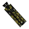 Winfox New Fashion Mens Women Adjustable Suspenders Red Plaids Clips On Y-Back Braces Elastic ► Photo 2/6