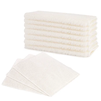 

10pcs Bamboo Fiber Cleaning Cloths Oil-Proof Dishcloths For Kitchen Stove Tiles Glass Home Kitchen Dish Cleaning Cloth Towel