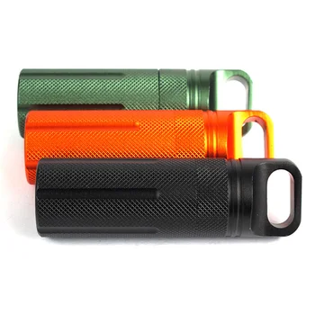 

Aluminium Alloy Survival EDC Waterproof Capsule Seal Bottle Case Container Holder Tool HB88