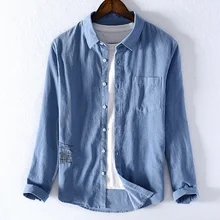 Стиль, Вельветовая брендовая хлопковая рубашка для мужчин, модные повседневные рубашки для мужчин, рубашка с длинным рукавом, мужские весенние синие рубашки, мужские рубашки