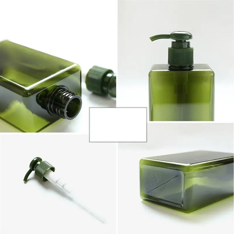 1pc 450ml empty refillable bottle soap pump bottle portable