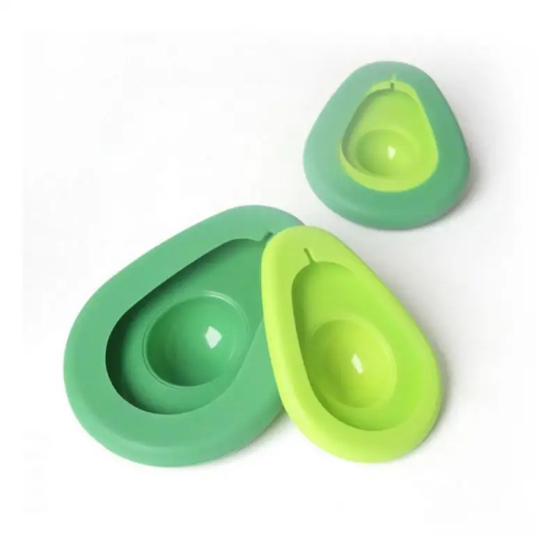 Визуальный сенсорный Зеленый 2 шт. авокадо Saver силиконового герметика свежий Еда крылатых складной фруктовой консервации прокладка крышки