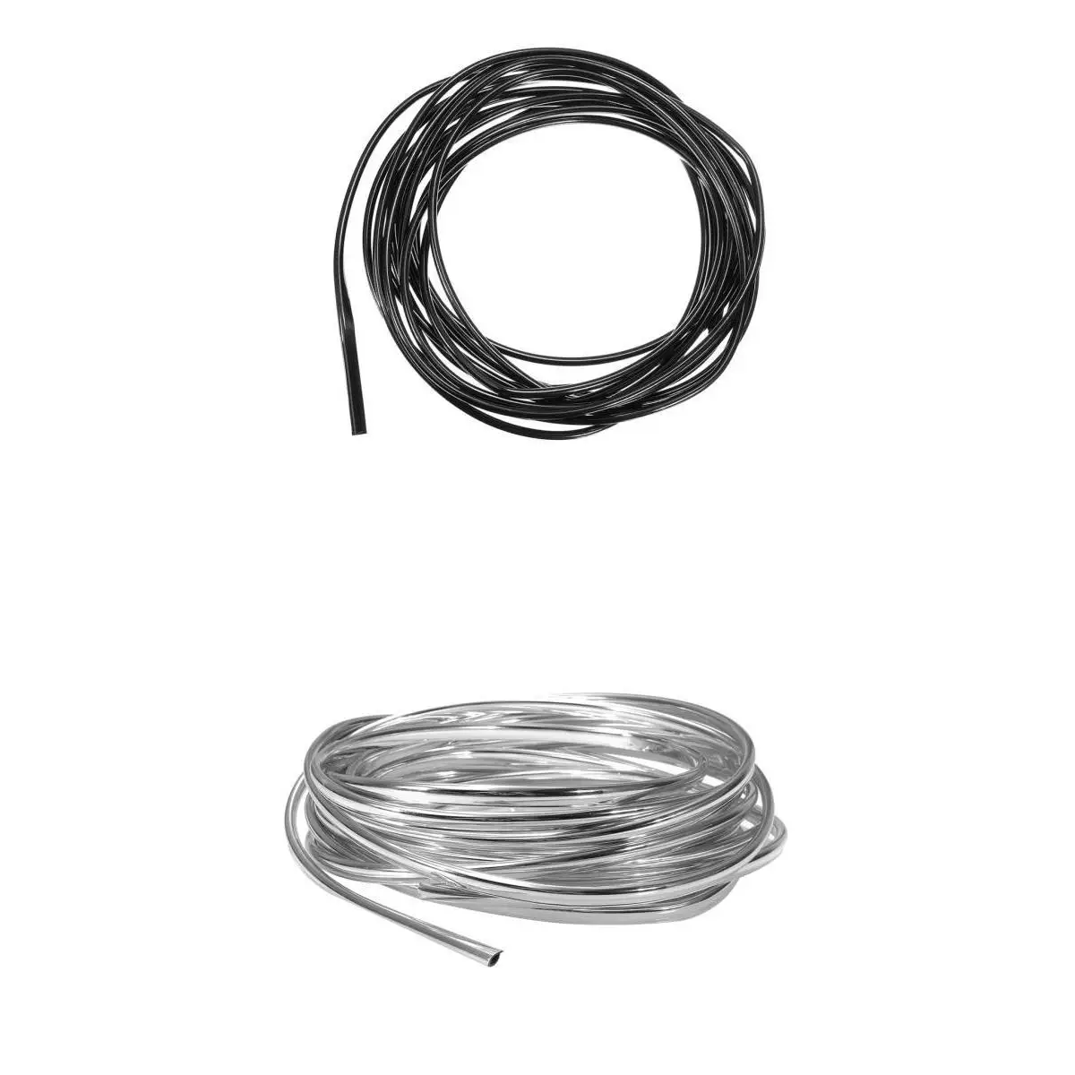 6M Car Door Edge Guards Edge Trim Rubber Seal Protector Car Protection Door Edge Insulation Silver - 2 Pack