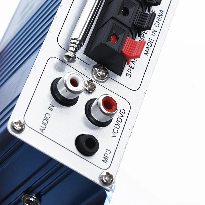 100W Power Mini HiFi Stereo 2 Channel Amplifier Car Home MP3 FM Audio Player New