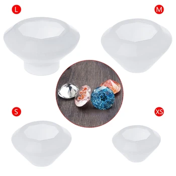 

1 Pc Silicone Mold DIY Jewelry Making Pendant Diamond Mirror Craft Decor Epoxy Resin Tool 4 Size