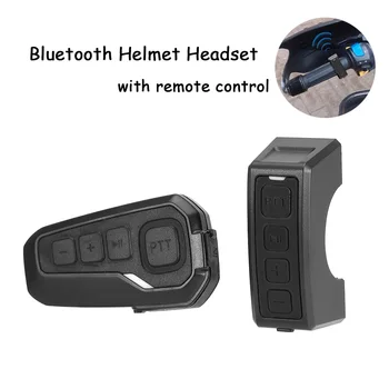 

2020 Waterproof Bluetooth Wireless Helmet Headset With Remote Control handle Motorcycle Noise Reduction for 6 riders MP3 GPS FM