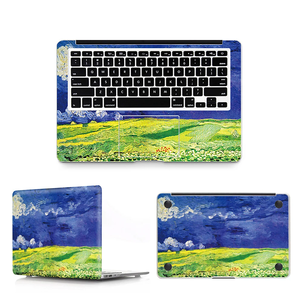 HRH 3 in 1 Paiting For Sticker Macbook Air 11 12 13 Pro 13 15 Retina Decal Laptop Wall Car Vinyl Skin Matte Boay Palm Guard