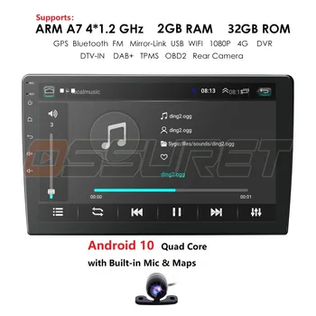 

2din android car multimedia player moto auto radio audio car logo steering wheel control GPS navigation MirrorLink Bluetooth