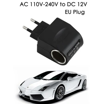 

Universal EU Plug 220V AC to 12V DC Car Power Adapter Socket Converter Home Auto Cigarette Lighter