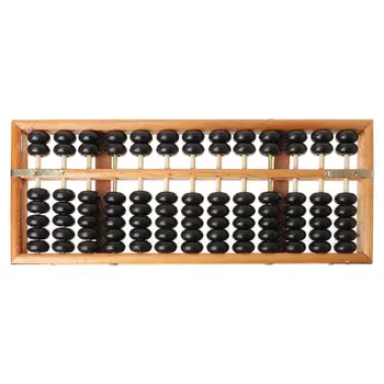

Portable Chinese 13 Digits Column Abacus Arithmetic Soroban Calculating Counting Math Learning Tool for Children