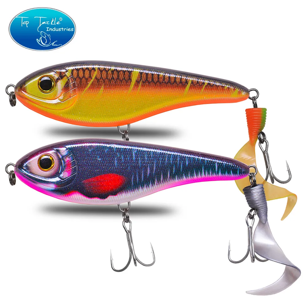 jerk bait with soft tail fishing lure for pike 150mm 85g CFLURE