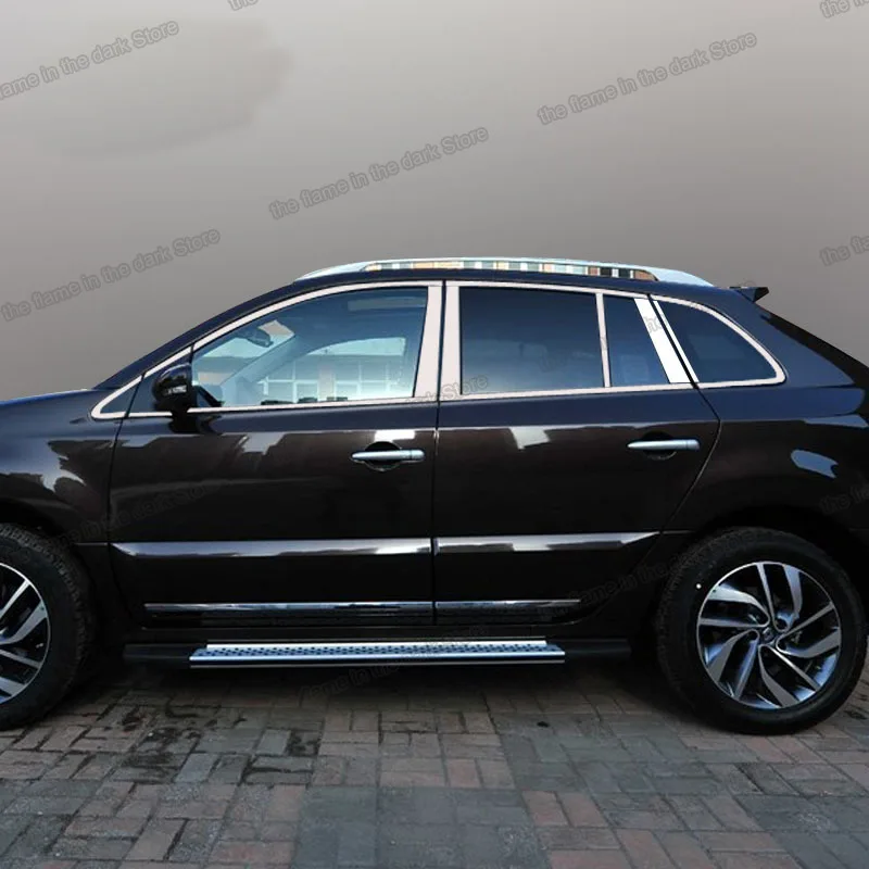 Lsrtw2017 304 нержавеющая сталь окна автомобиля планки для renault koleos 2008 2009 2010 2011 2012 2013 2014