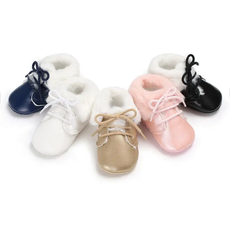 

2020 New Winter For Child Kid Girl Boy Snow Boots Comfort Thick Antislip Short Boots For New Year Fashion Cotton-padded Shoes