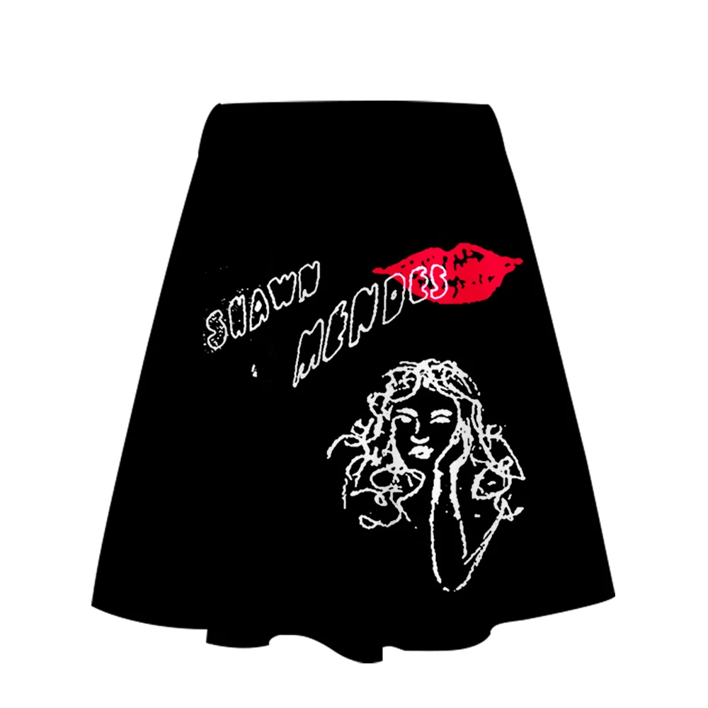 Shawn Mendes, Женская юбка с 3D принтом, женская одежда, винтажные плиссированные вечерние юбки с высокой талией, лидер продаж, модные женские юбки