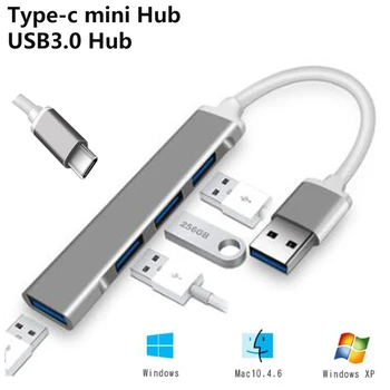

Mini type-c hub USB 3.0 HUB splitter 4 ports typeC docking station compatible USB2.0