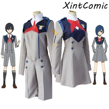 

Anime DARLING in the FRANXX Cos HIRO ICHIGO Zero Two MIKU KOKORO School Uniform Cosplay Costume Sets Halloween Suit Outfit