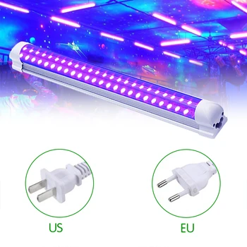 

60 LED Ultraviolet Lamp 10W UV Blacklight Disco T8 Tube DJ Party Stage Lighting For Bar Art Show Club Body Paint Integrated Tube