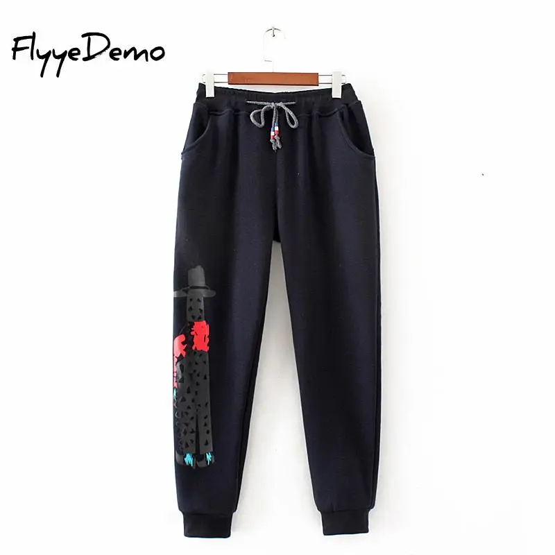 Warm Winter Pants Women Thick Cashmere Pants Casual Loose Warm Fleece Women's Velvet Autumn Pants Women Trousers Plus Size 4XL