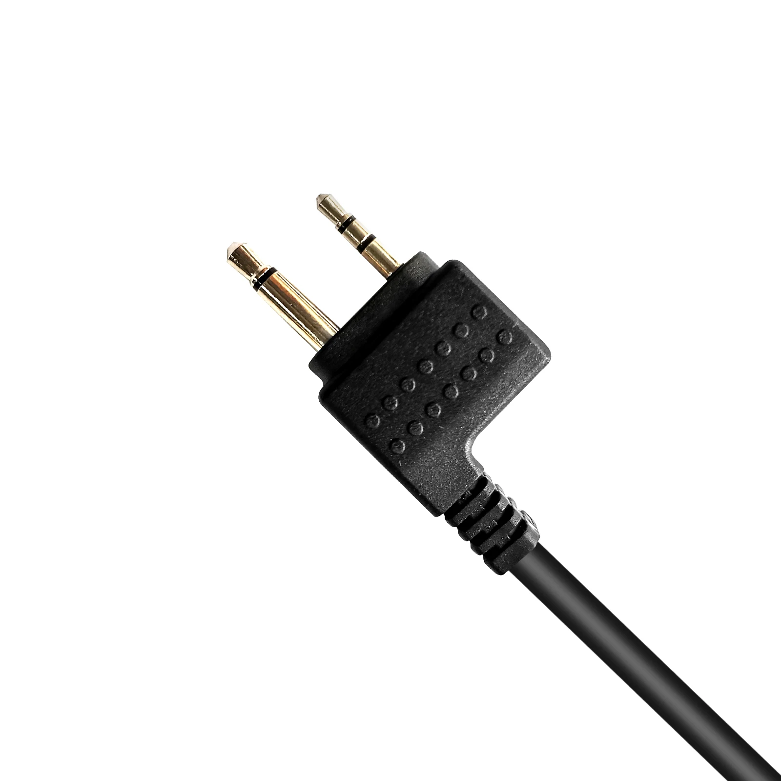 RISENKE-U94 PTT Radio Adapter Connector, Push to Talk for Midlan Walkie Talkie Earpiece, 2 Pin