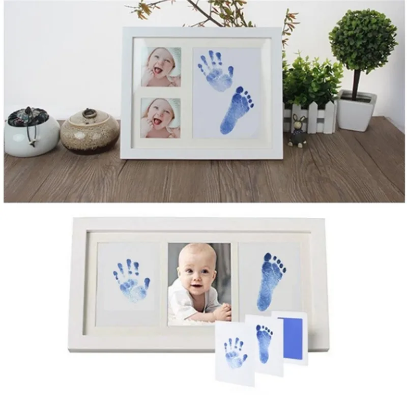 

Newborn Baby Handprint Footprint Safe No wash No Mess Non-Toxic Oil Pad Painting Photo Hand Foot Print Pad Wonderful Souvenir