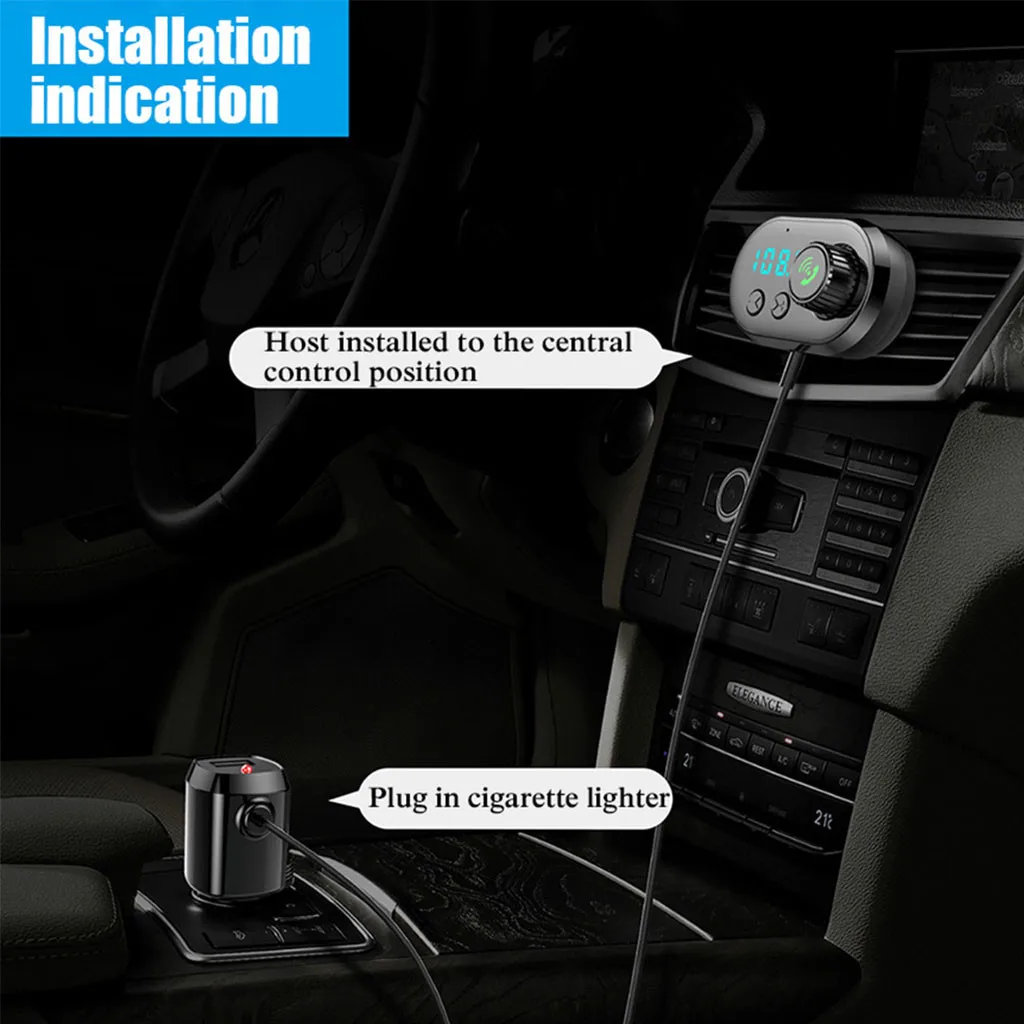 Автомобильный комплект, fm-передатчик, Bluetooth, USB, MP3 плеер с надписью и ароматом, быстро для всех типов транспортных средств
