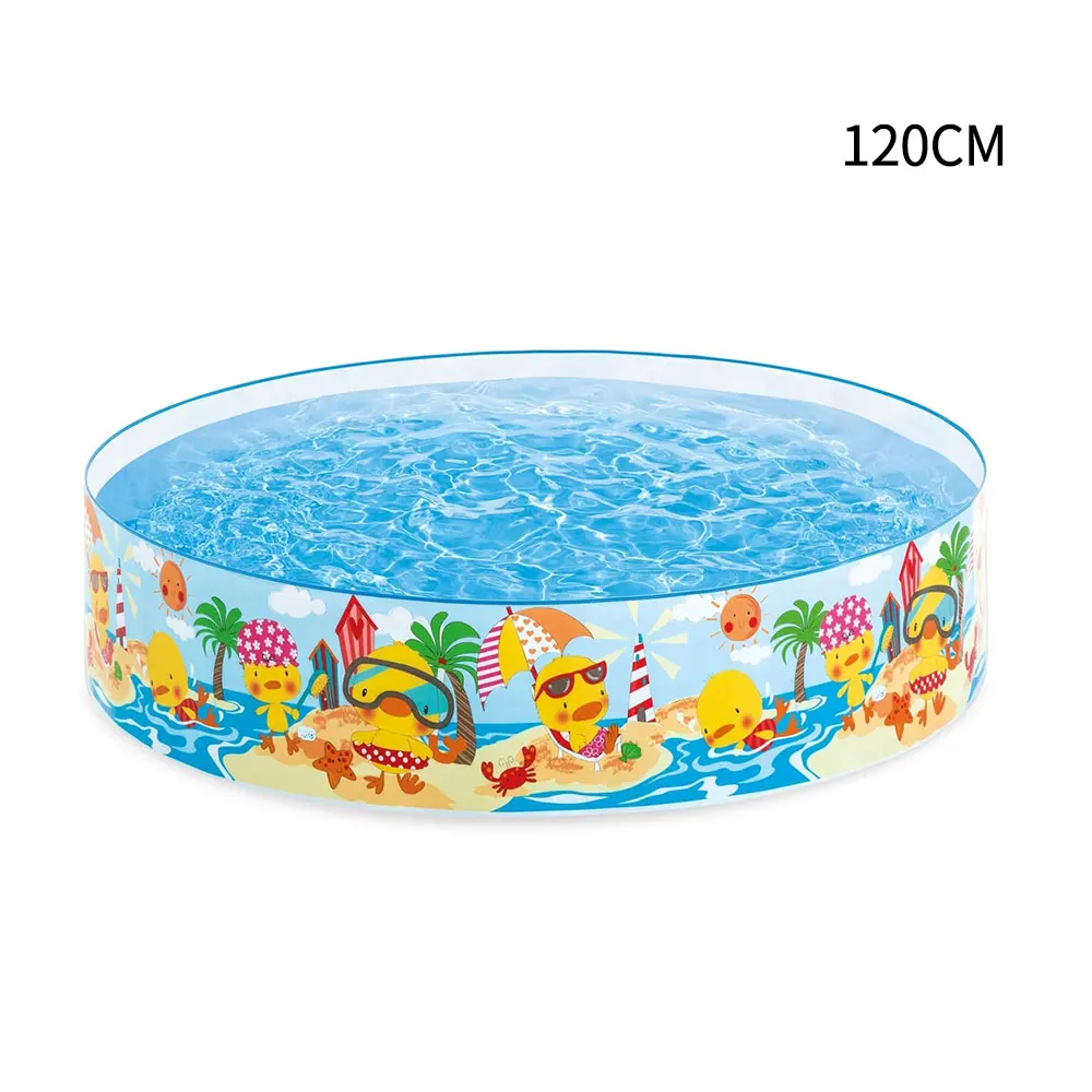 

Cartoon Hard Plastic Family Swimming Pool Round Non-inflatable Pool Children's Play Pool Snorkel Buddies Snapset Pool