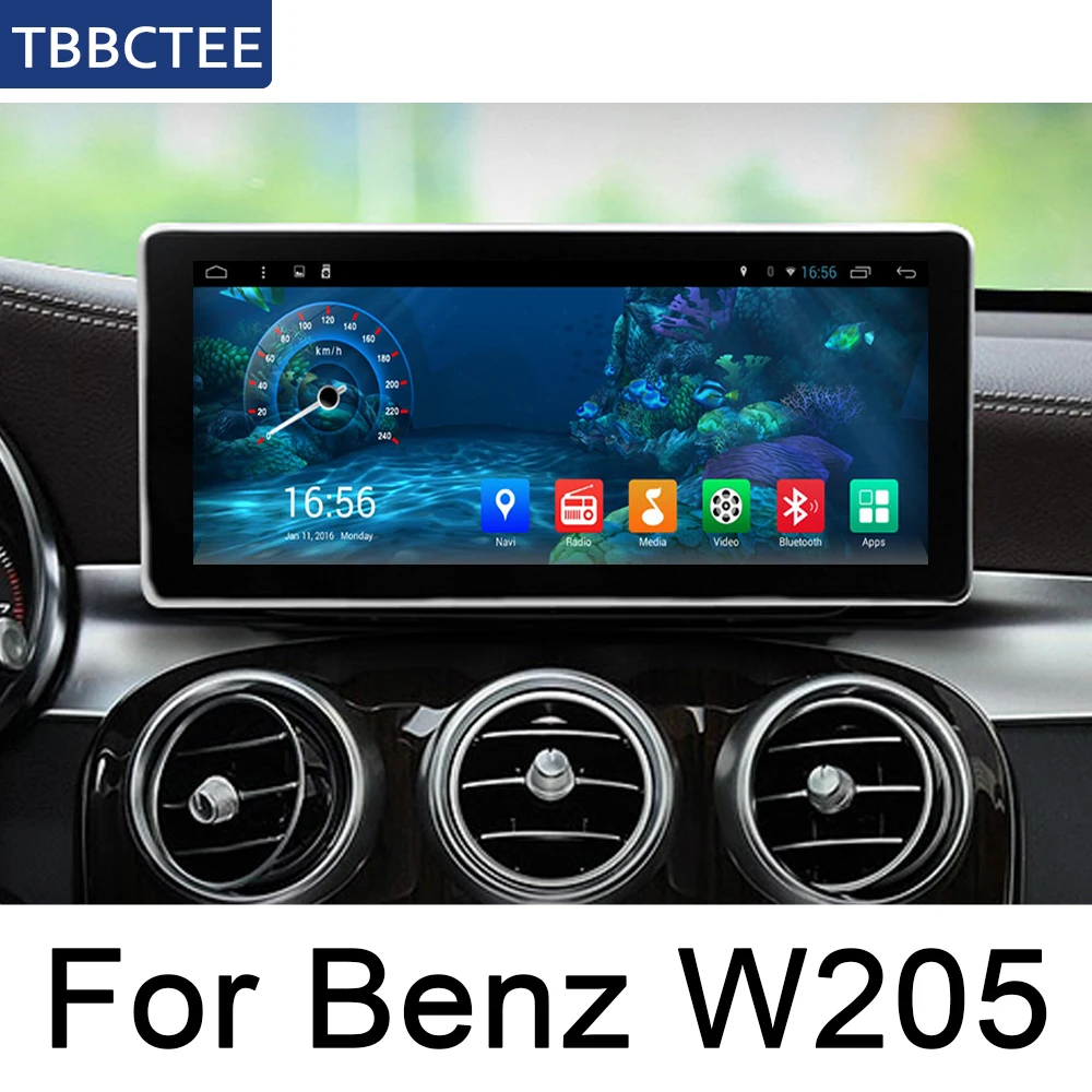Автомагнитола для Mercedes Benz W205 GLC 2014 ~ 2019 Android мультимедийный видеоплеер стерео GPS