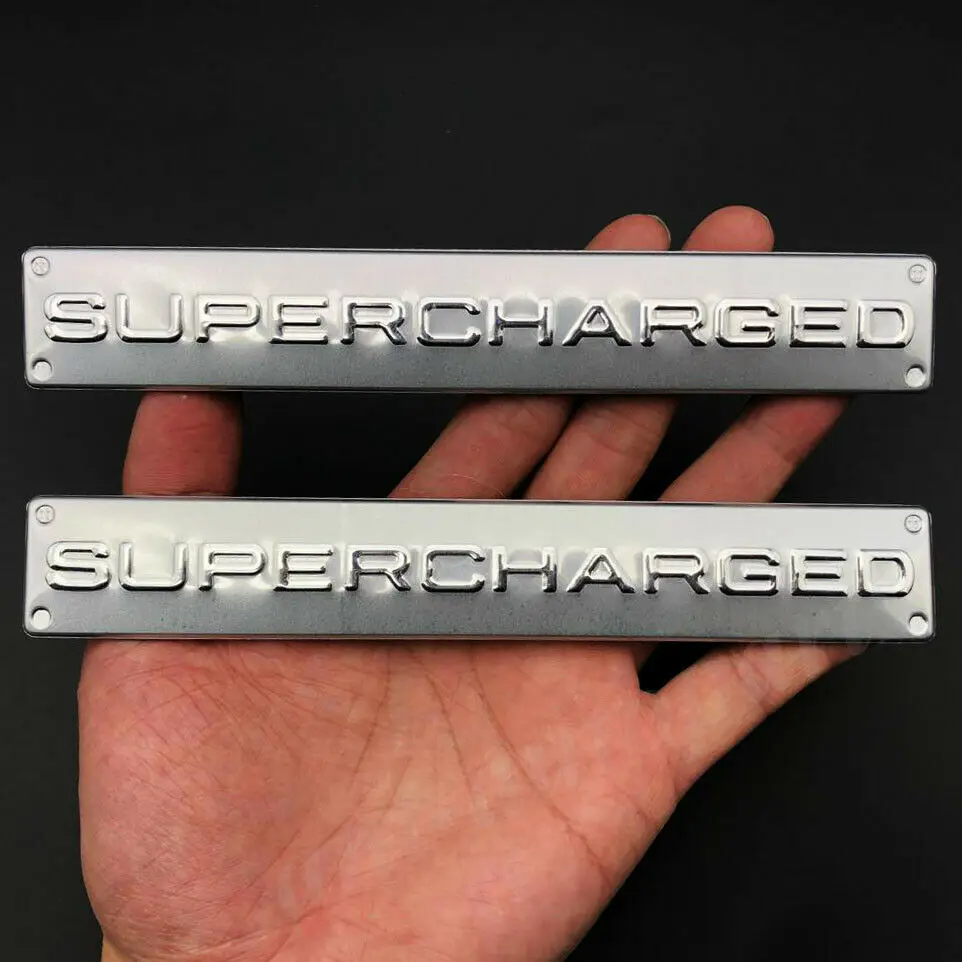 

2pcs Metal Supercharged Sport HSE Trunk Rear Emblem Badge Decal Sticker