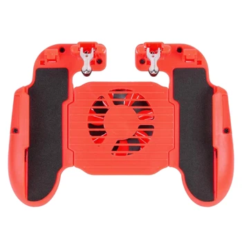 

H5 Cooling Fan Gamepads Game Pad Handle Gaming Controller Joystick for IOS Android Cell Phone Mobile PUBG Aid Holder Stand