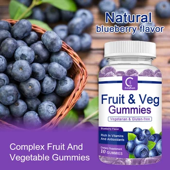 Anti-aging Fruits & Veg Blend Multivitamin immune system Support Health Care Greenpeople Blueberry Vitamins Supplement Capsules