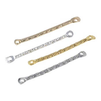 

50Pcs/lot Earrings Findings Double Eye Spiral Connector Head Pins Embossing Thread Beading Head Pins For Jewelry Making Supplies