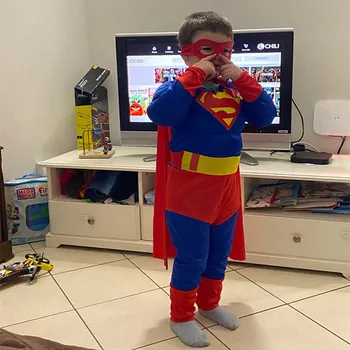 

Kids Super Hero Anime Movie Fantasy Muscle Costume Halloween Cosplay Jumpsuit