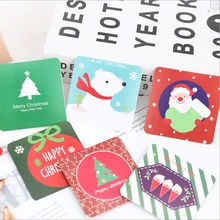 1 шт./упак. Мини Рождественская Открытка ко дню рождения и вечерние карты конверт письма Бумага канцелярских принадлежностей