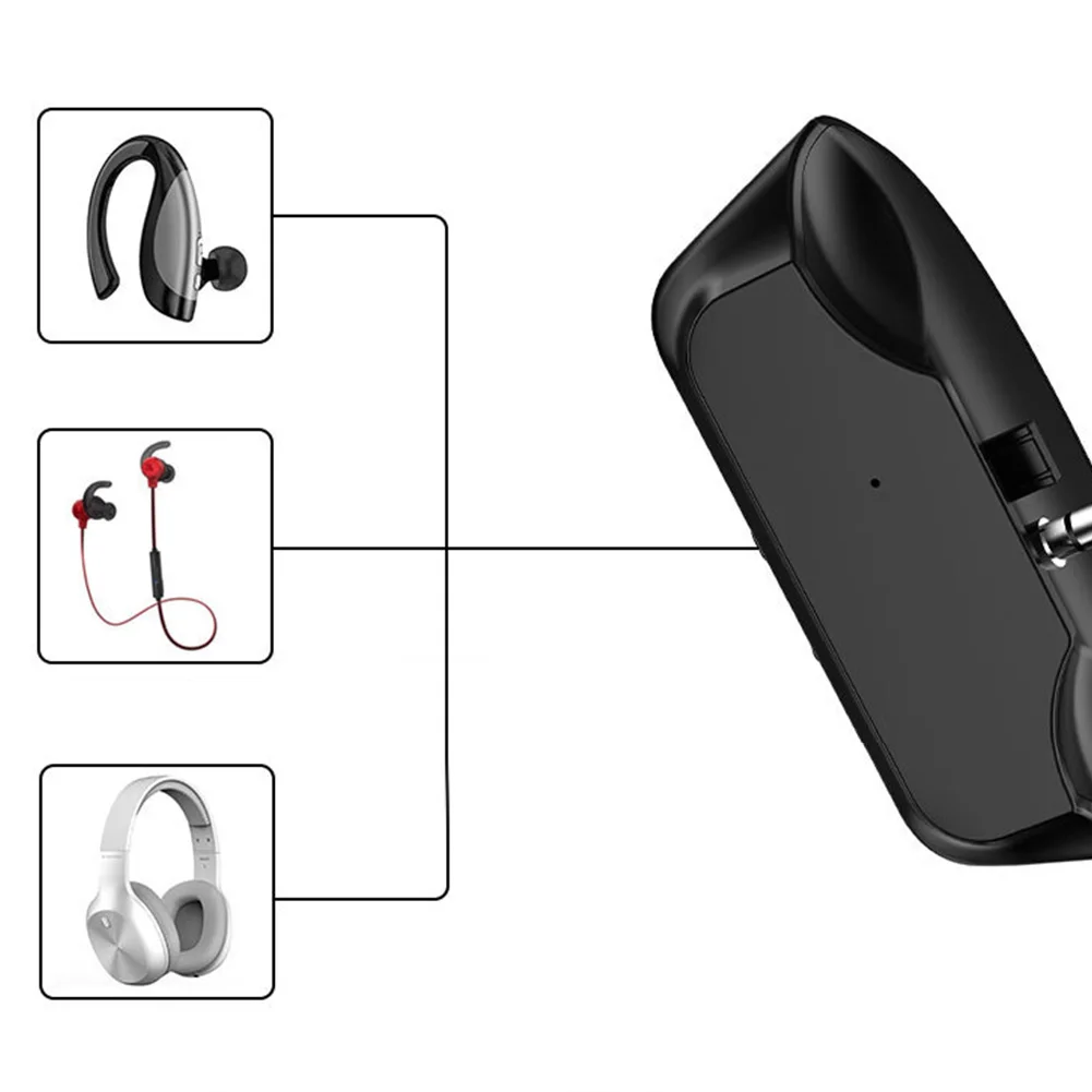 Черный ABS аудио передатчик Bluetooth 5,0 индикатор светильник конвертер геймпад наушники беспроводной приемник 5G адаптеры контроллер
