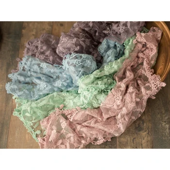 

Vintage Openwork Lace Layering Wrap for Newborn Photography Props Photo Shoot Accessories Baby Fotografia Wraps Photoshoot