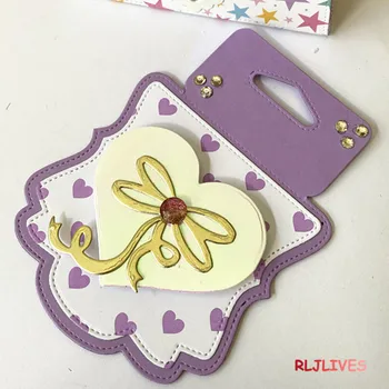 

Elegant Bag Topper Metal Cutting Dies DIY Scrapbooking Card Stencil Paper Craft Handmade Album Handbook Decoration