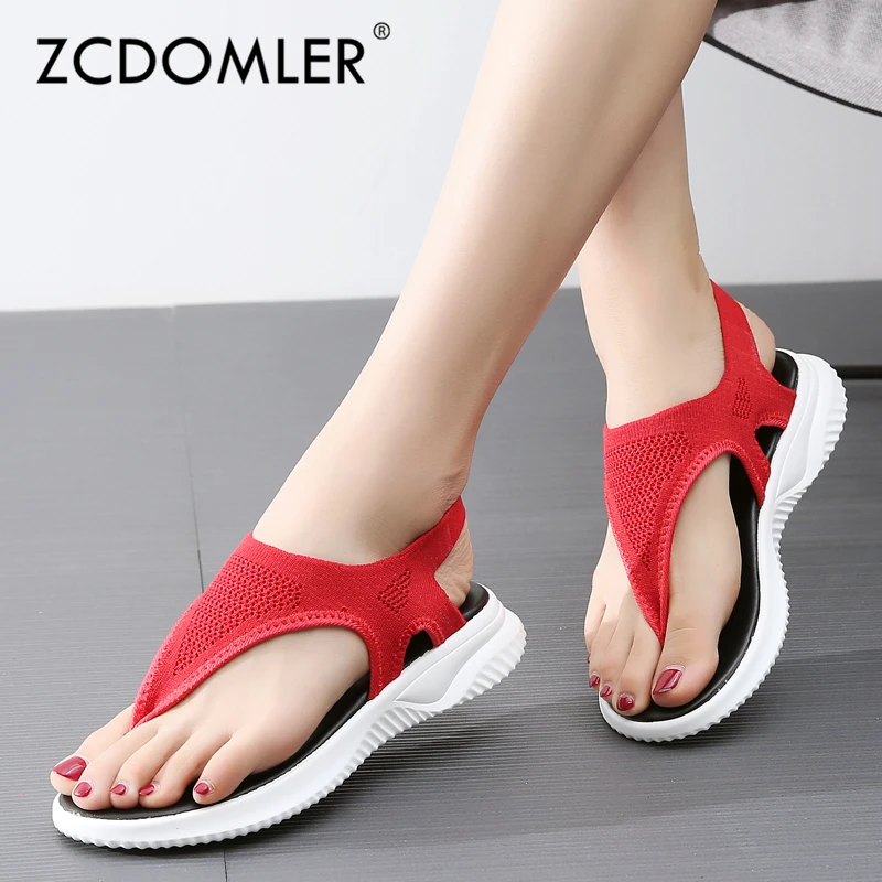 

ZCDOMLER 2019 Fashion Women Sandals Sexy Flip Flops Summer Ladies Slippers Designer Slides Shoes Female Outdoor Flat Sandals