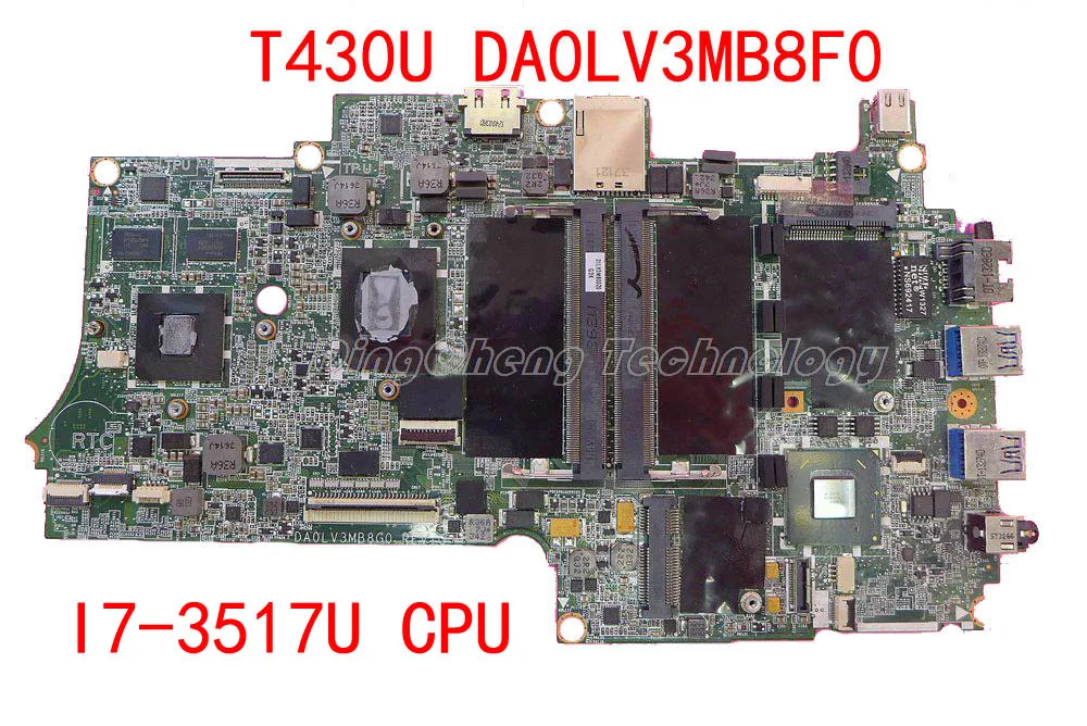  Laptop Motherboard for Lenovo thinkpad T430U DA0LV3MB8F0 04Y1049 I7-3517 CPU non-integrated graphics card | Компьютеры и офис
