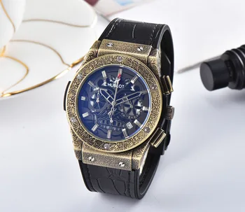 

HUBLOT Luxury Brand quartz Mens Watches Quartz Watch Stainless Steel Strap men's wristwatch classic business dress men's watch