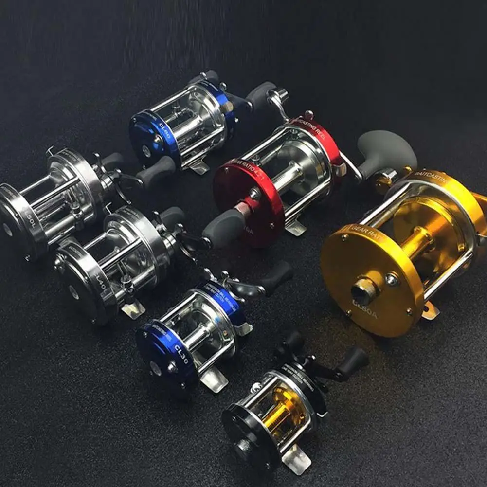 Cheap Offer of  Yfashion Fishing Reel Metal CL90 Boat Cast Drum Reel Professional Fishing Trolling Reel Single Rock