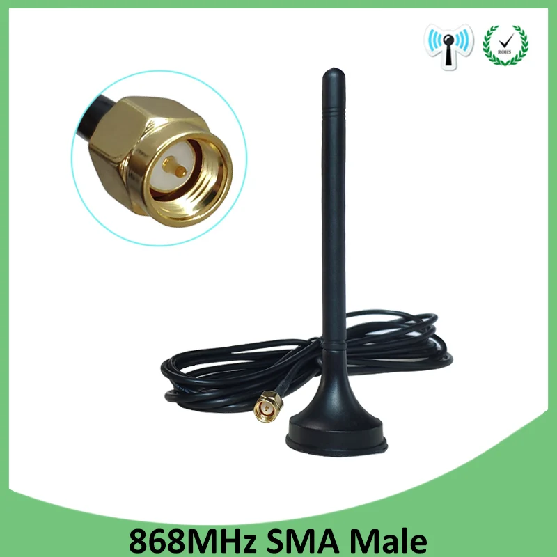 Eoth GSM 900 м ~ 1800 МГц 3dbi sucker телевизионные антенны с База Магнитная 3 м кабель antena 868 antenne 915 внешний