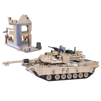 

1507Pcs Children DIY Small Particle Building Block Large Tank Military Vehicle Construction Kit for 100% Building Block Brands