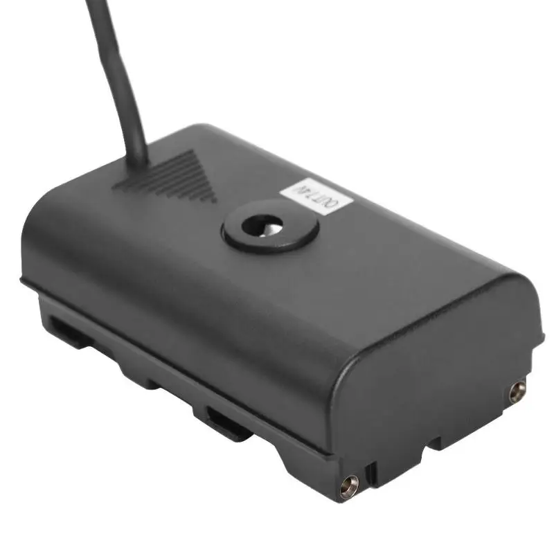 

Camera battery case Camera battery fake battery Dummy Battery to D Tap Spring Coiled Power Cable for Sony NP F550 Monitor