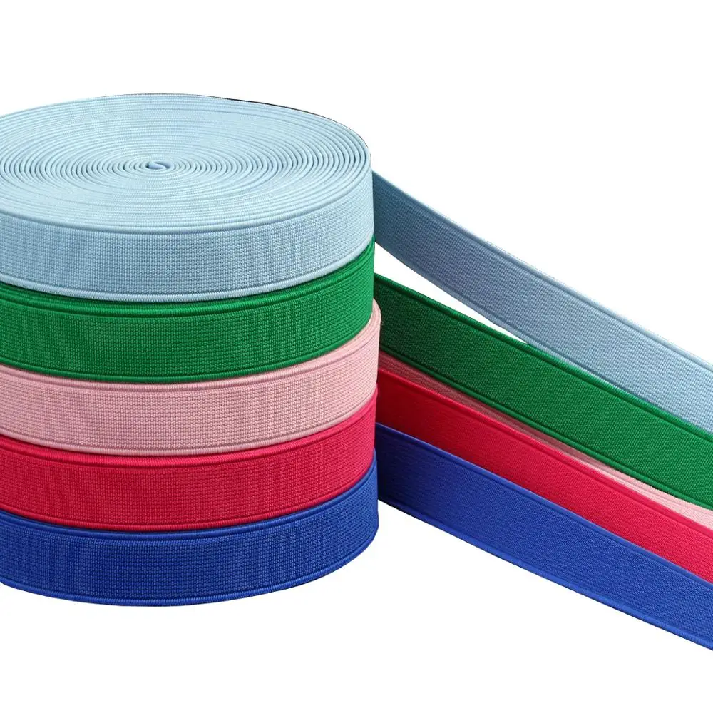 

4M*1.5cm/2cm/2.5cm Elastic Bands Flat Nylon Rubber Band Webbing Sewing Underwear Pants Bra Rubber Clothes Waistband Elastic