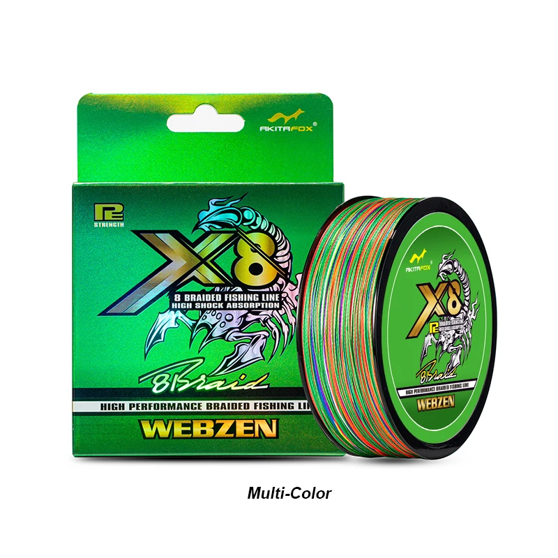 Spectra 8 Strands Pe Fishing Line 100m Multicolor Braided Fishing