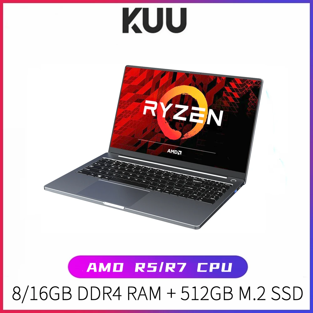 KUU G3 Laptop AMD R7 4800H 8 Cores 16 Threads16GB DDR4 RAM 512GB M.2 SSD R5 4600H Optional Additional PCIE 2242 interface | Компьютеры и