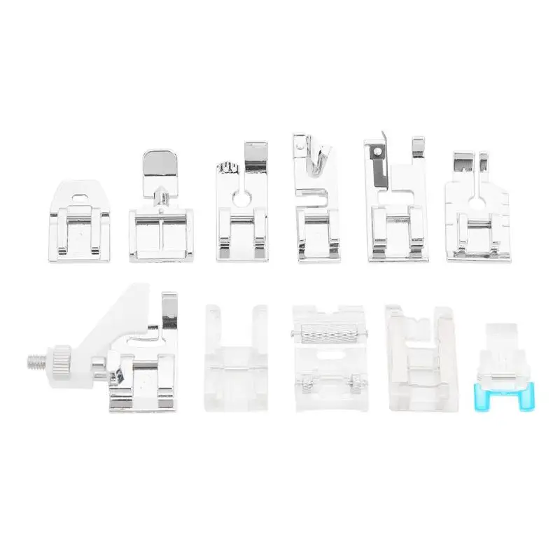 

10pcs Practical Sewing Machine Presser Foot Feet Multifunctional rolled hem Quilting sewing machine foot