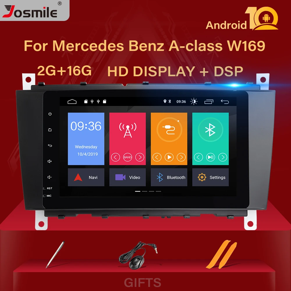 Best 2 Din Android 9 Car GPS Radio For Mercedes Benz W203 W209 W219 sprintA C Class CLS C180 C200 CLK200Vito Viano Multimedia stereo