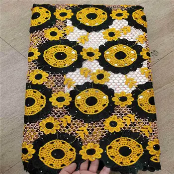 

African Lace Fabric 2020 High Quality Guipure Water Soluble Lace Nigerian Lace Fabrics for Wedding Sewing! YJ102396